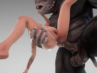 Schattig meisje vrienden met het beastlike Beamy Blarney beastlike 3D Porn Unprincipled Frolic