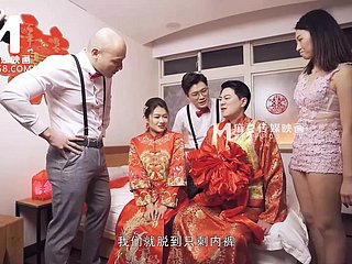 ModelMedia Ásia - cena do casamento lasciva - Liang Yun Fei - MD -0232 - Melhor vídeo pornô da Ásia experimental da Ásia